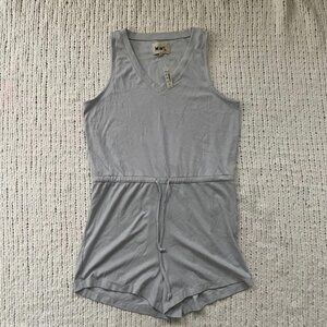 NWT Madewell Women's Lavender Grey Breeze Romper - Size Small